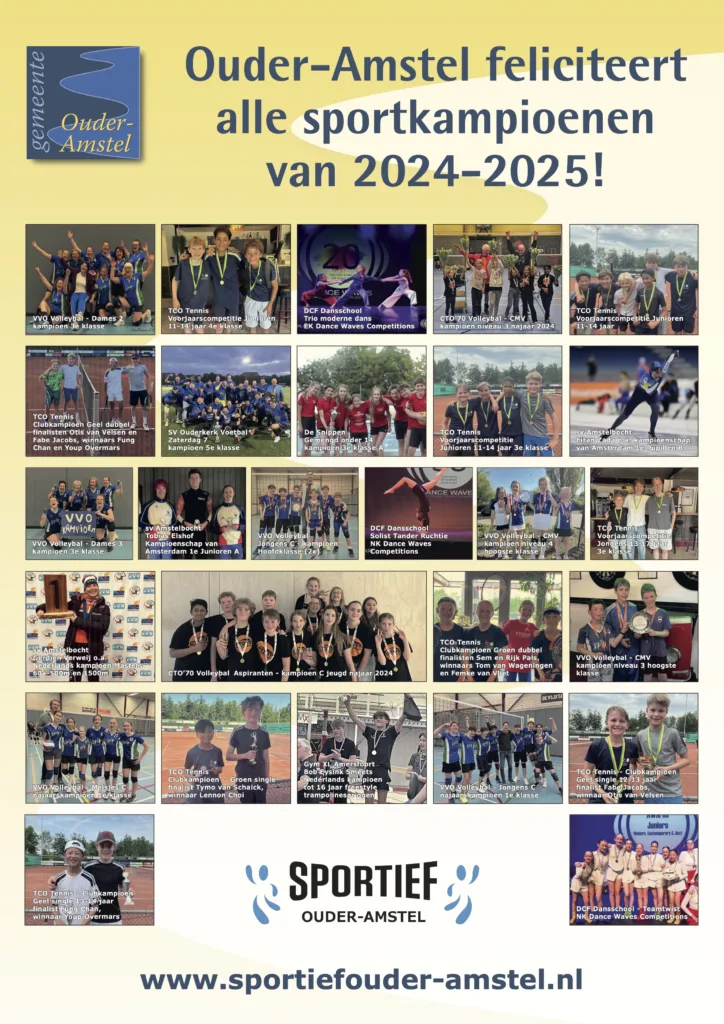 De nieuwe kampioensposter is uit